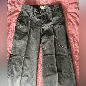 GAP Gray Pin Striped Wide Leg Pants